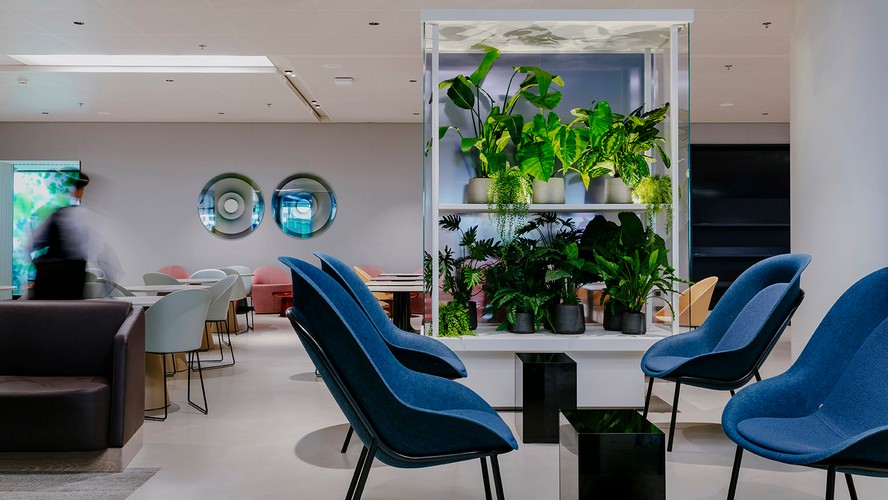 Дизайн зала ожидания в аэропорту с мебелью от DeVorm 1
