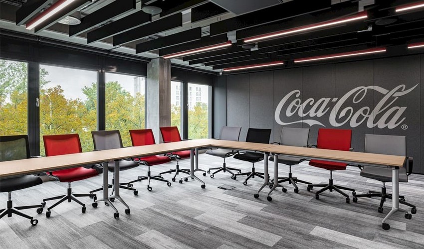 Дизайн офиса Coca-Cola с мебелью от Sitland 3