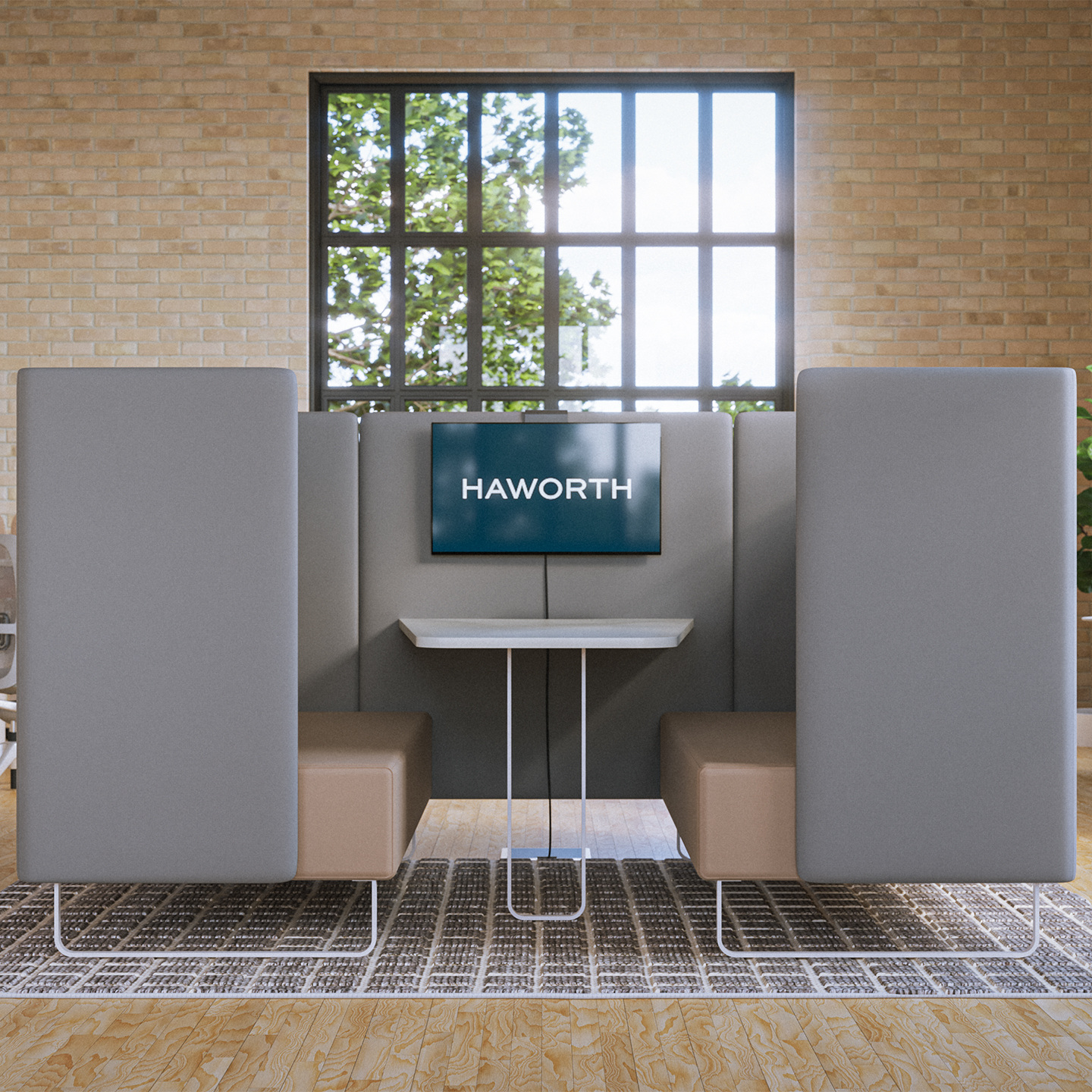 Офисный диван для работы и деловых встреч от Haworth 8