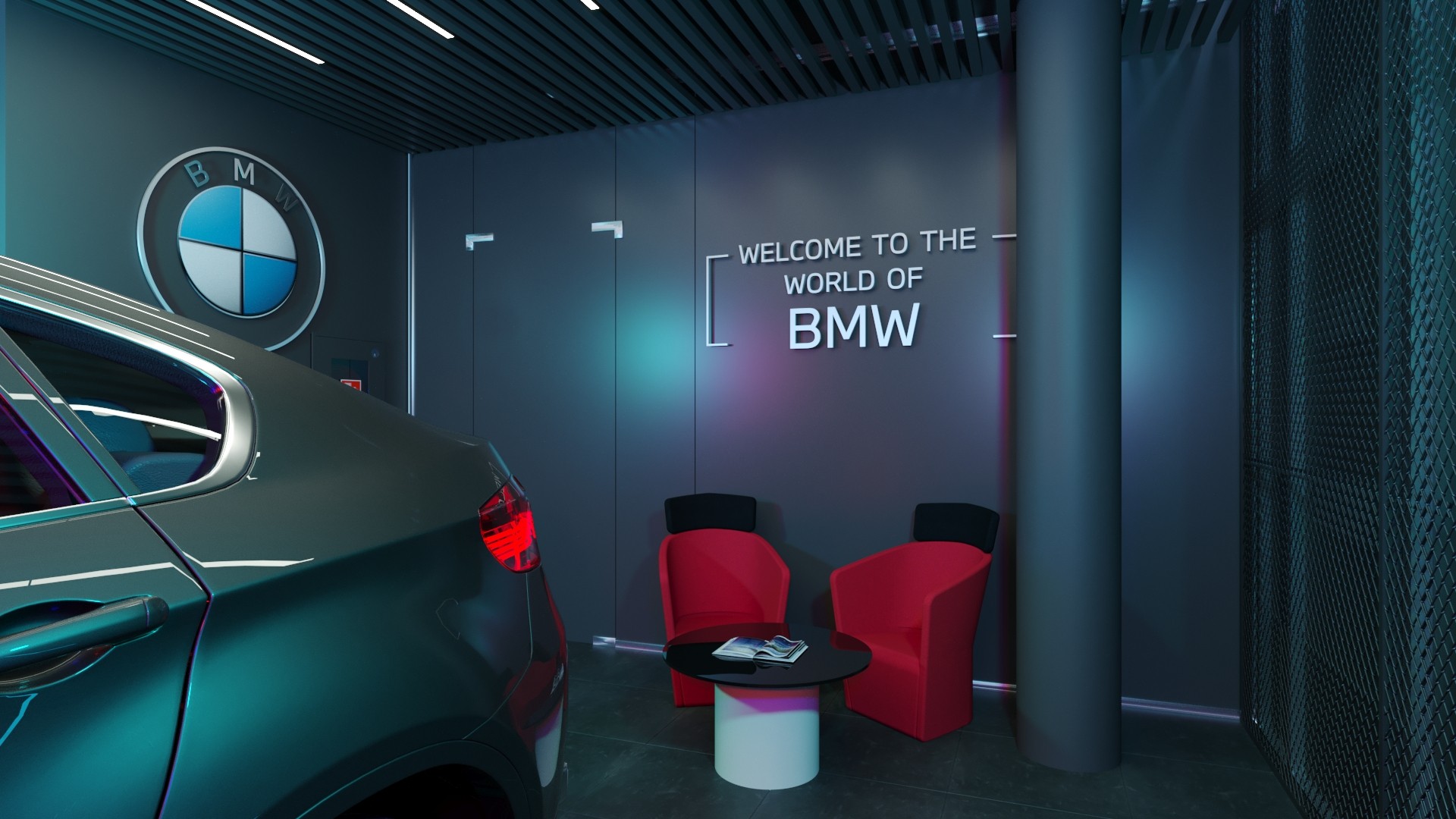 Дизайн шоурума BMW 3
